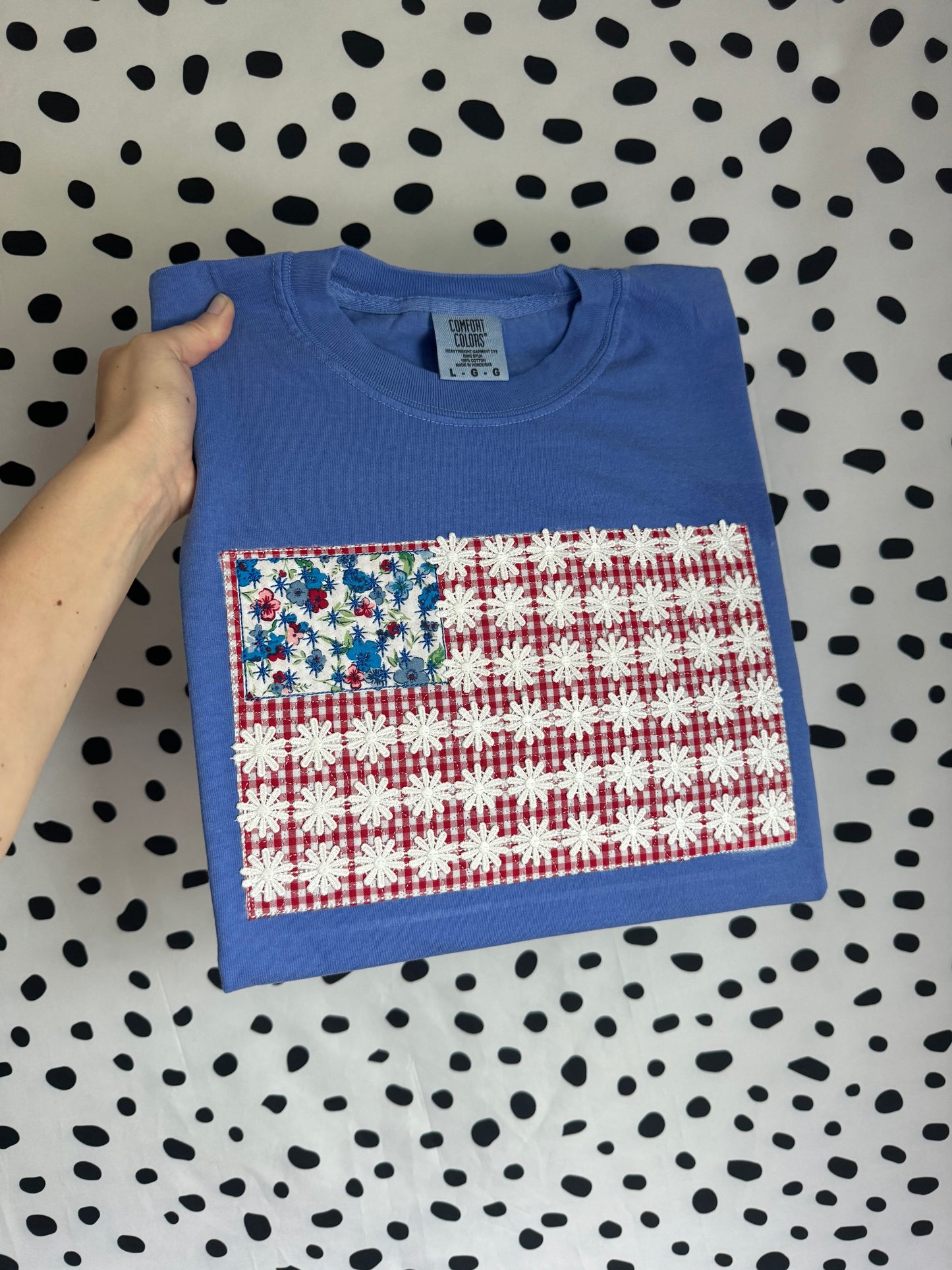 Quilted Flag Tee