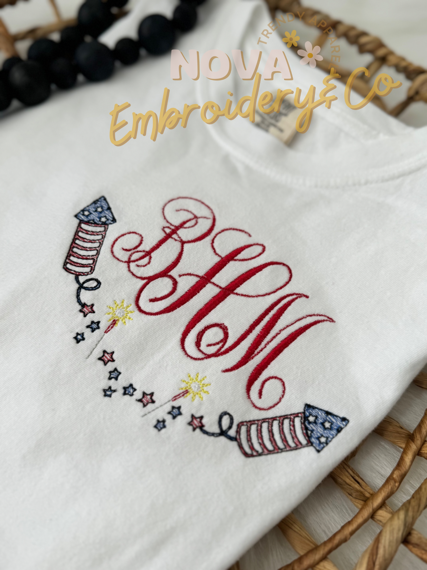 Fourth of July Monogram Shirt