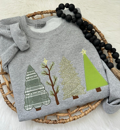 Christmas Tree Appliquè Sweatshirt