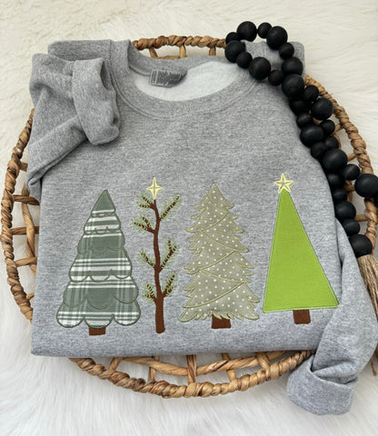 Christmas Tree Appliquè Sweatshirt