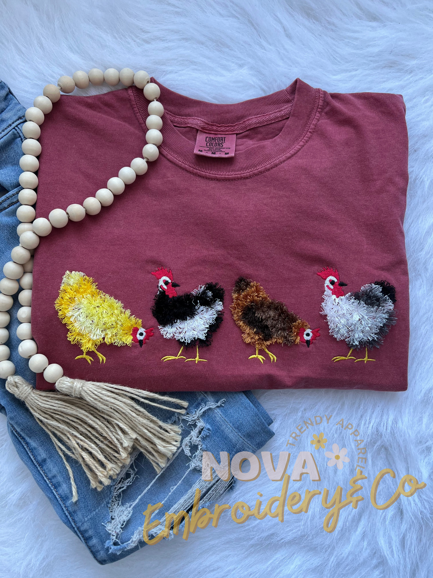 Fluffy Chicken Flock TShirt