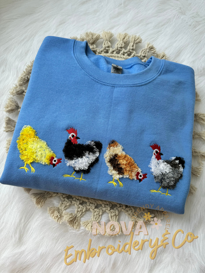 Fluffy Chicken Flock Sweatshirt