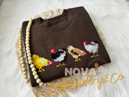 Fluffy Chicken Flock Sweatshirt