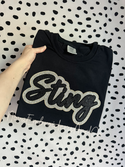 Custom Glitter Team Sweatshirt And Tees