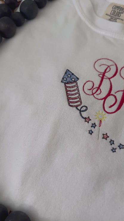 Fourth of July Monogram Shirt